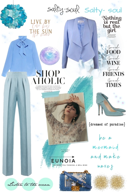 light blue- Combinaciónde moda