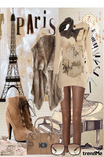 Prošećimo Parizom....- combinação de moda