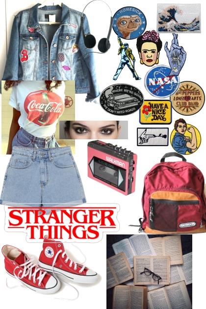 If I was in Stranger Things- combinação de moda
