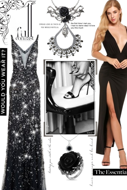 Lady in the BLACK- combinação de moda