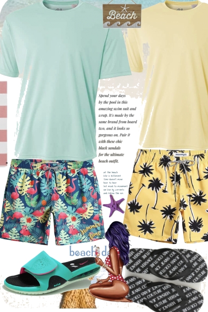 Beachwear- combinação de moda
