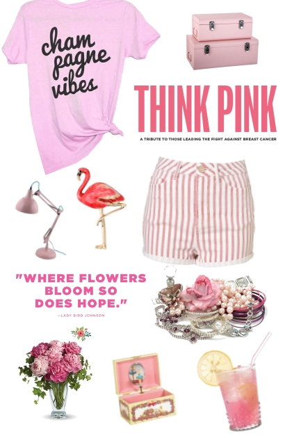 I Love Pink- combinação de moda