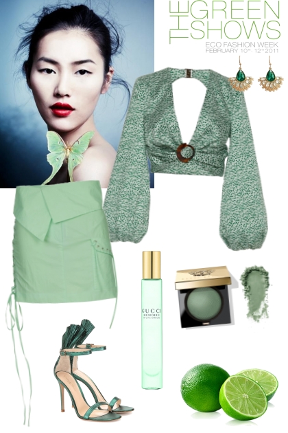 lime green- combinação de moda