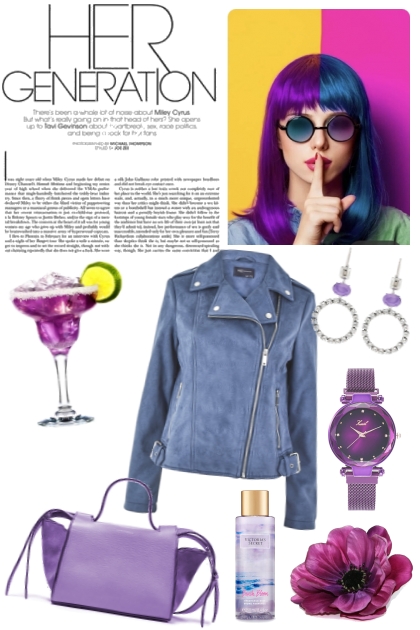 Purple haze- combinação de moda