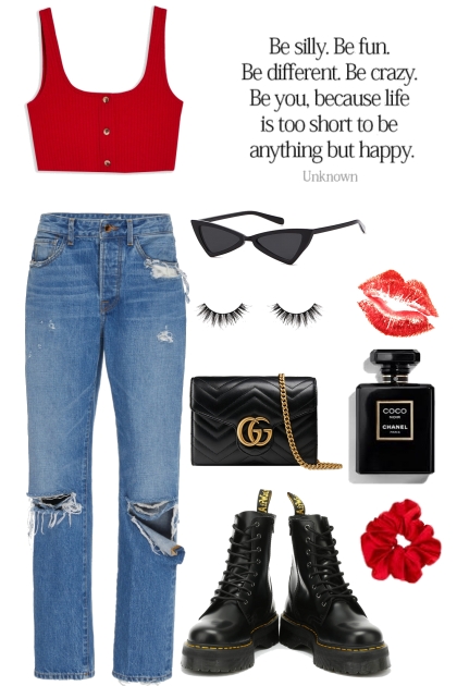 Ruby Red & Noir- Combinaciónde moda