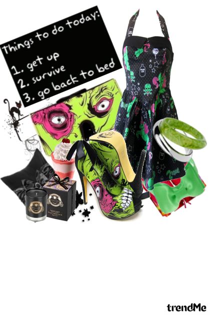 Things to do today - be zombielicious!- Combinaciónde moda