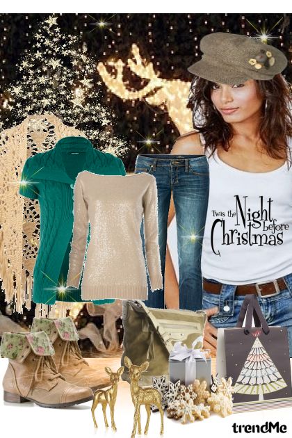 Night Christmas- combinação de moda