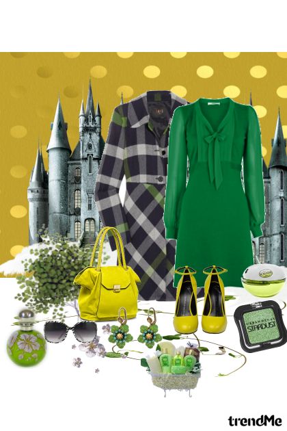 zelena haljina- Fashion set