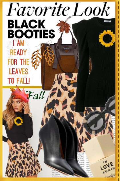 Fall for Black Boties- Combinaciónde moda