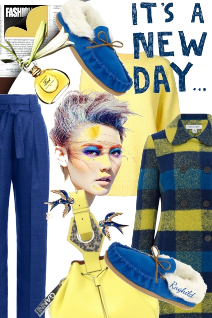 Yellow & Blue / Gul og Blå- Modekombination