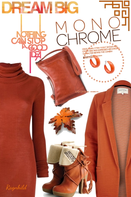 Monochrome Orange - Fashion set
