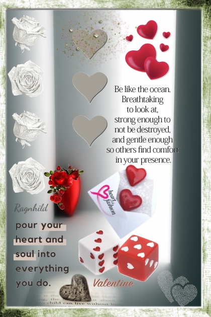 Roses and Hearts for Valentine’ Day- Combinazione di moda