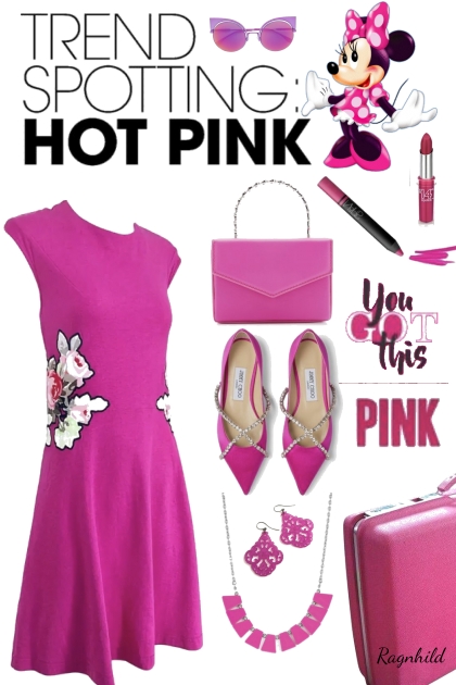 Hot Pink Spring- Combinazione di moda