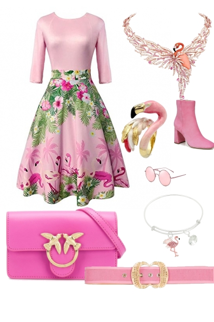 Flamingo Bingo- Fashion set