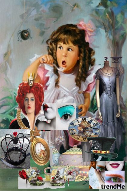 Alice in Wonderland- combinação de moda