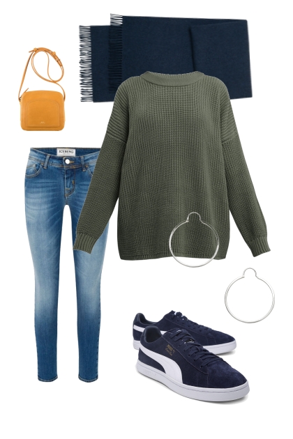 Gray sweater- Combinaciónde moda