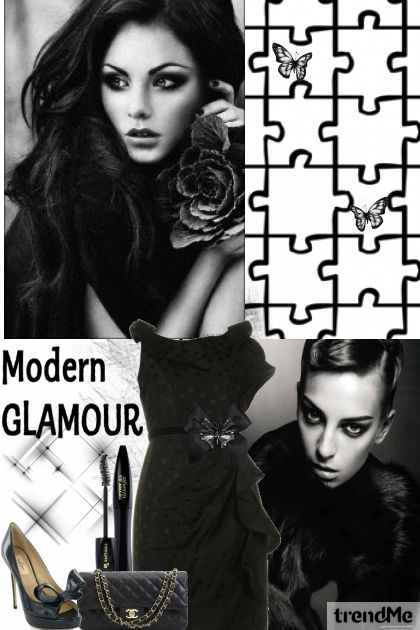 3# Modern Glamour -Crno & Bijelo- 搭配