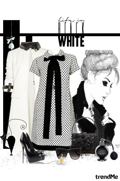 Extreme black and white !- Modna kombinacija