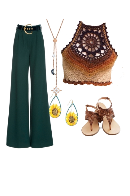 The Bohemian Evening look for a pear shape 