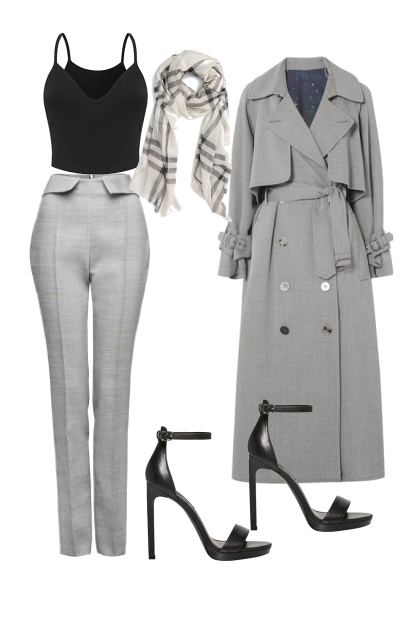 The Classic Office Outfit for a Rectangle Shape - Fashion set