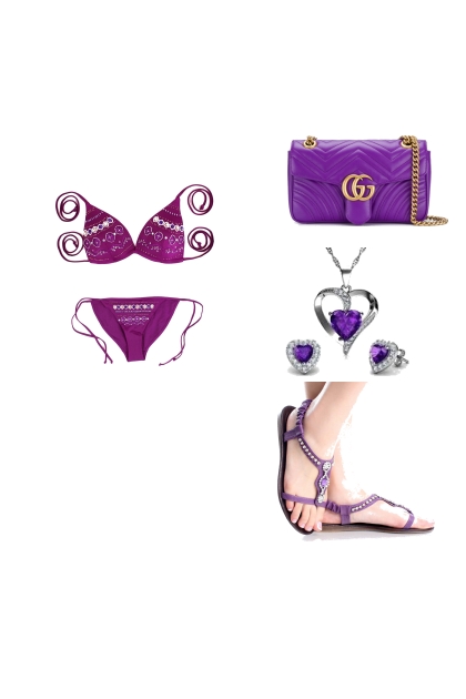 purple set- Modna kombinacija