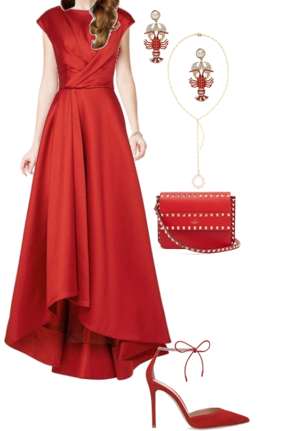 ravishing in red- Модное сочетание