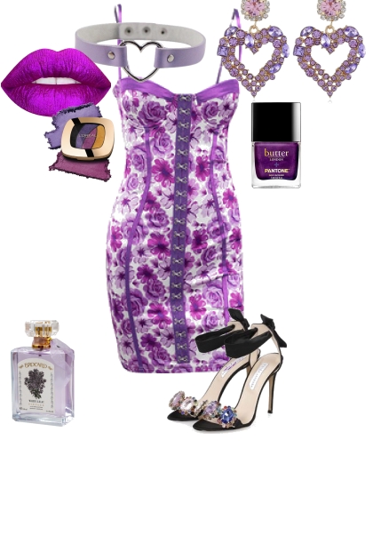 purple- combinação de moda