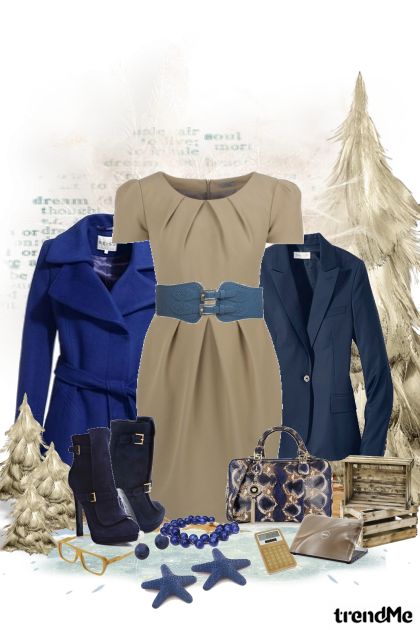 Cold blue day- Модное сочетание