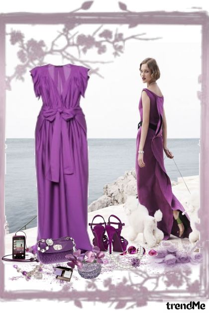 Purple fantasy- combinação de moda