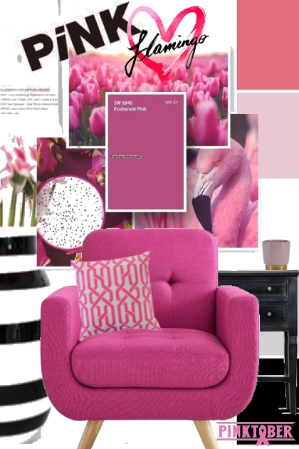 Pink Flamingo- Combinazione di moda