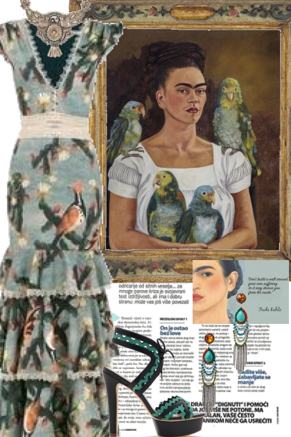 Inspired by Frida Kahlo- Modna kombinacija