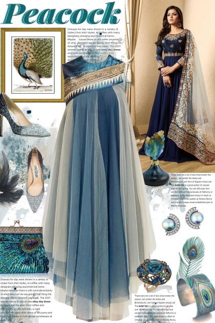 Peacock Inspired- Модное сочетание