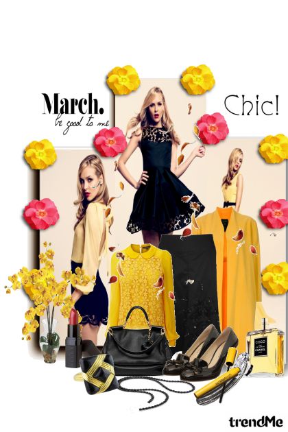 Classic chic spring look- Modna kombinacija
