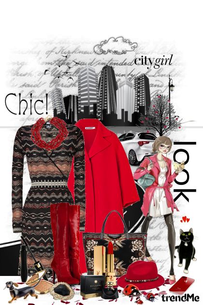 Chic gradska elegancija- combinação de moda