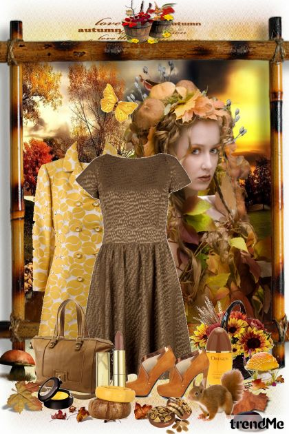 I love autumn colors- Fashion set
