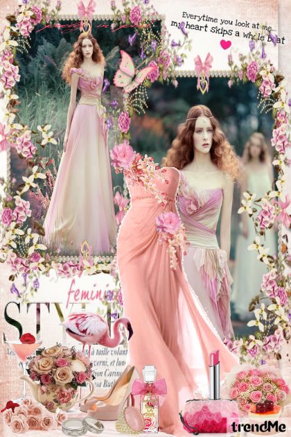 Style - feminine and romantic pinky- Modna kombinacija