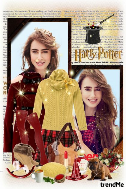 Lily Collins - Hermione- Модное сочетание