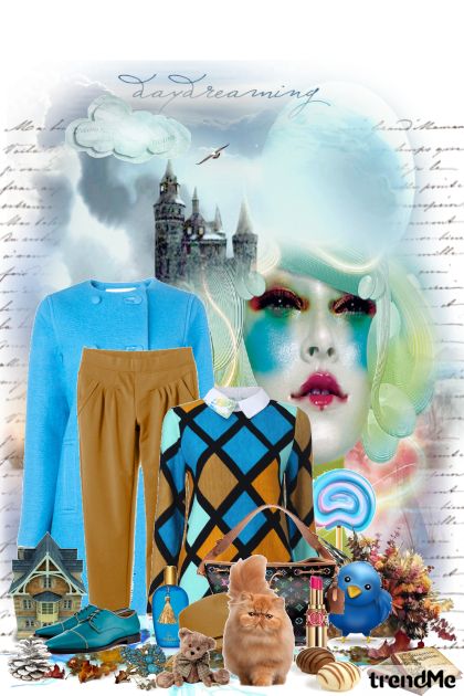 An ordinary girl..dreams of a castle in the clouds- combinação de moda