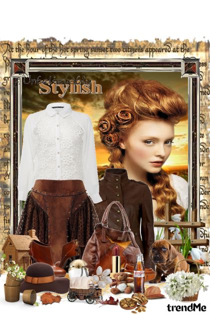 Country style- Combinazione di moda