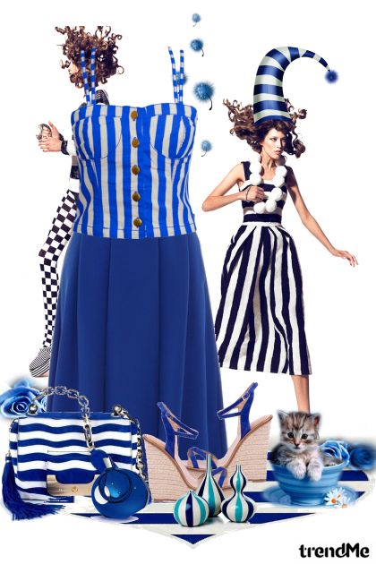Blue stripes- Modna kombinacija