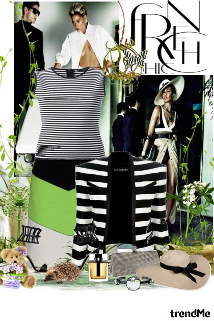 French stripes- combinação de moda