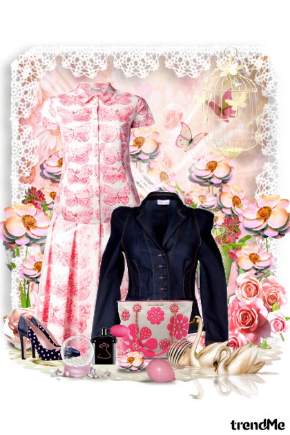 Pinky spring- Combinazione di moda