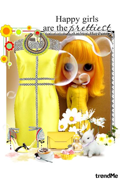 Cute in yellow- Combinazione di moda
