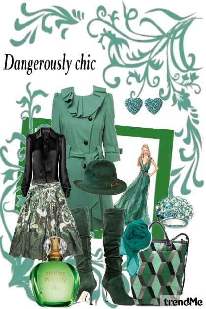 chic green- Combinaciónde moda