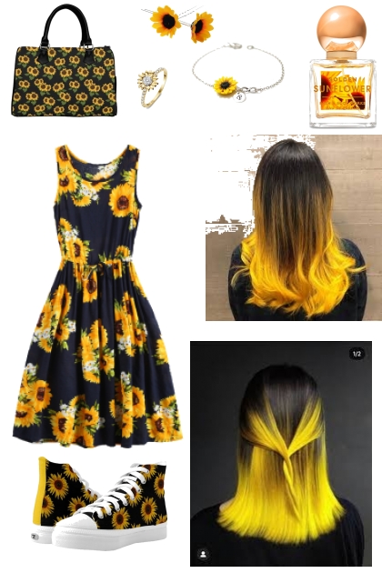 sun flower girl- Fashion set