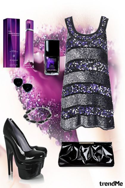 violet- combinação de moda