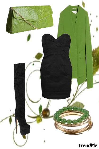 green.- Combinaciónde moda