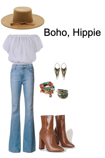 boho hippy- Combinazione di moda