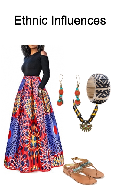 ethnic influences- Combinazione di moda