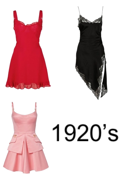 1920’s- combinação de moda